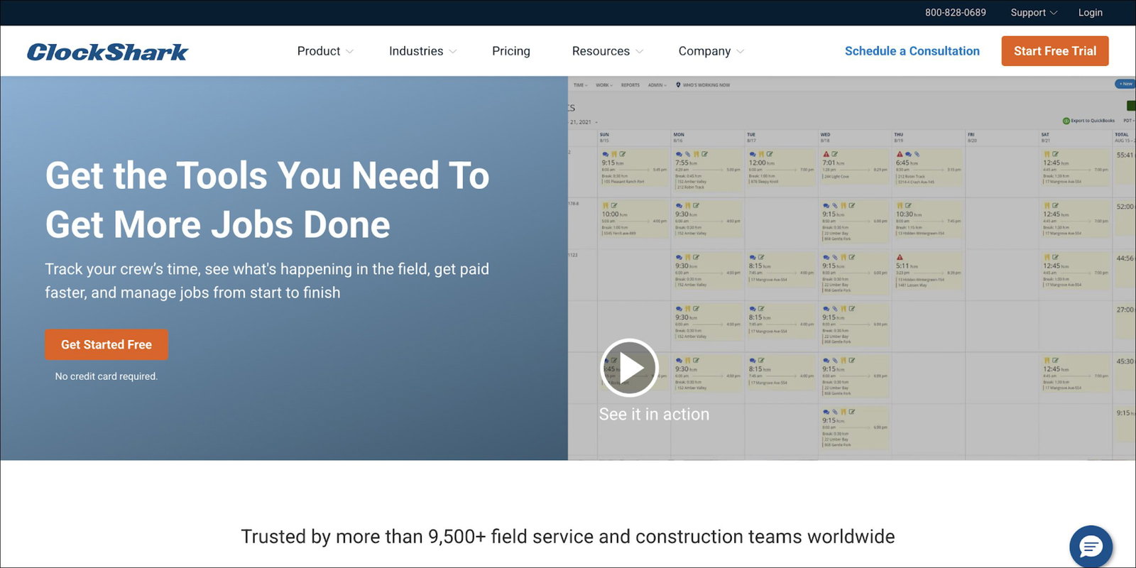 ClockShark - 40 Best Field Sales Software in 2025 (Category-Based)