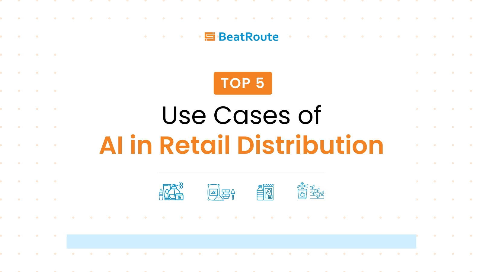 Top 5 AI Use Cases in Retail Distribution infographic.