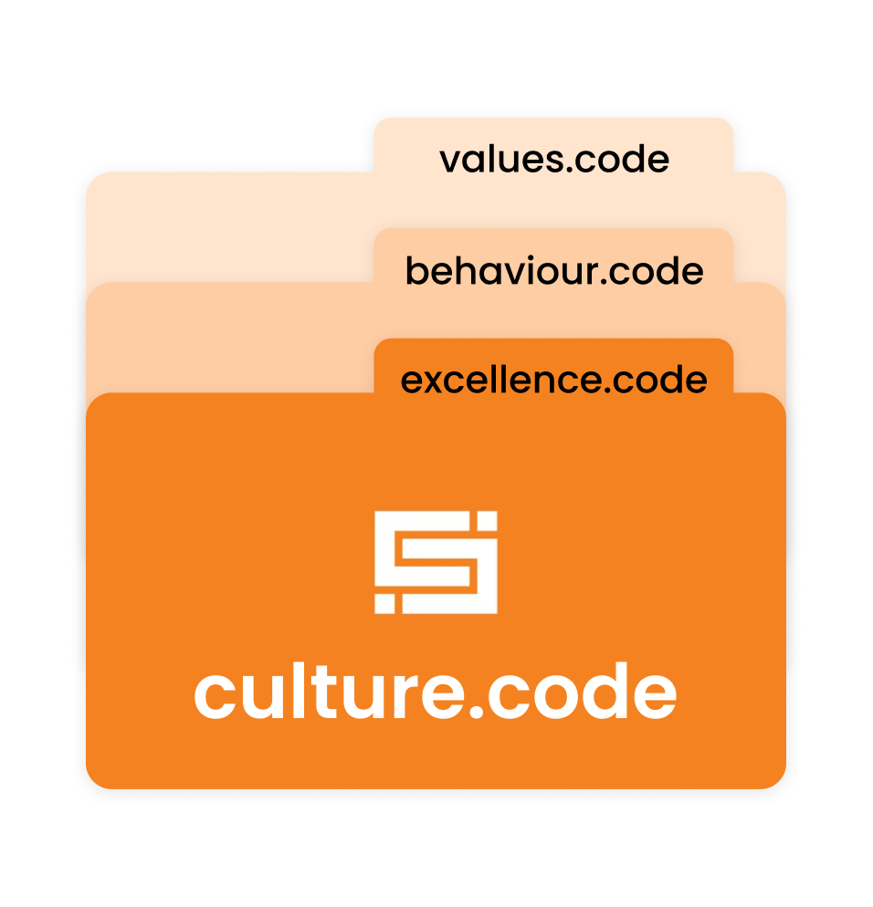 BeatRoute logo: orange folder graphic with code files.