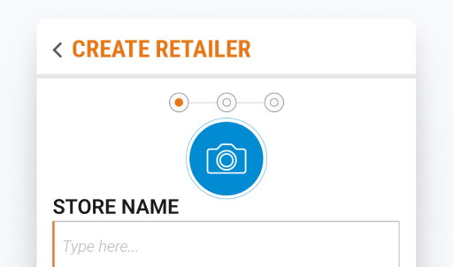 BeatRoute field sales app interface: Add store details.