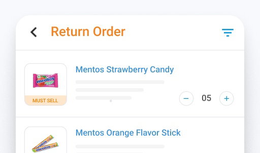 BeatRoute field sales app interface showing order details.