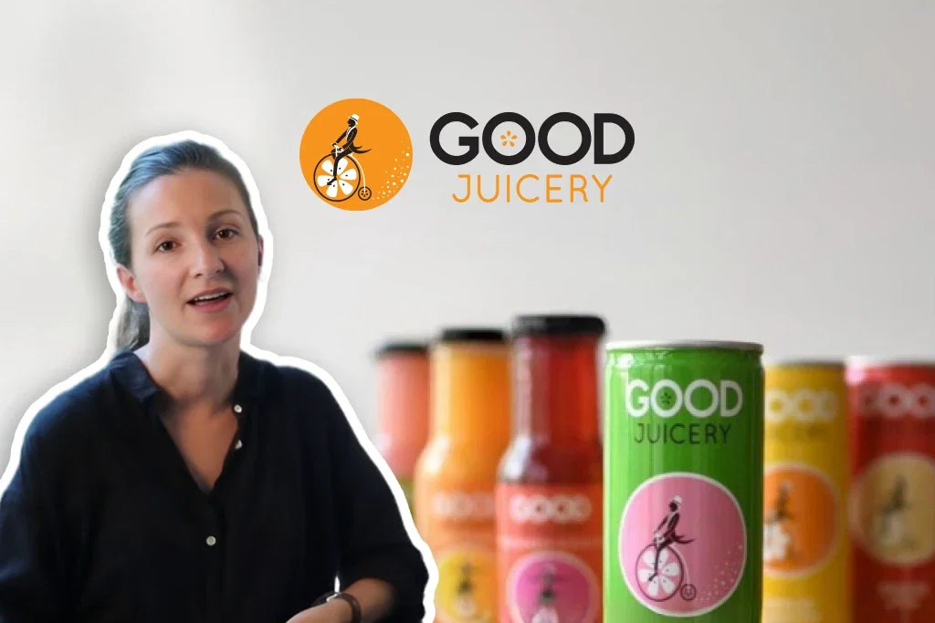 Good Juicery: Woman discusses brand & products.