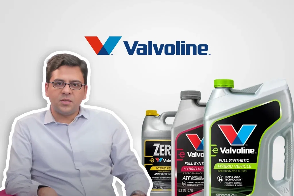 Valvoline products & spokesperson discussing increased customer connect in India.