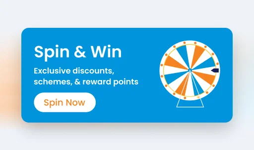 Spin & Win loyalty management software rewards: exclusive discounts, schemes & reward points.