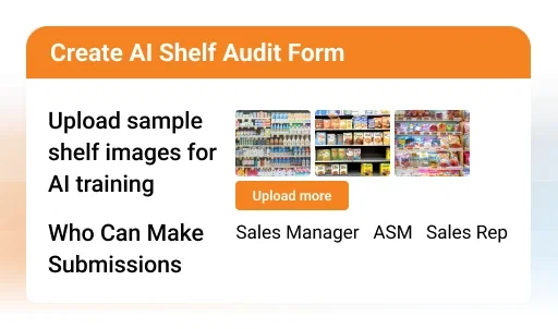 Product Promoter app: Shelf images for AI training.