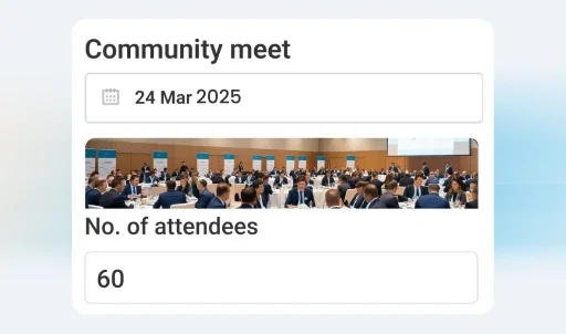 Pharma SFA software community meeting attendees.