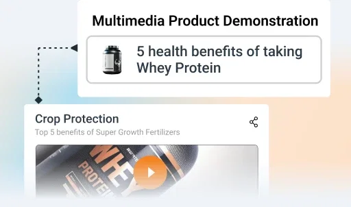 Pharma SFA software multimedia demo: Whey protein benefits.