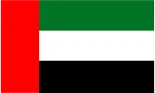 UAE flag: red, green, white, and black horizontal stripes.