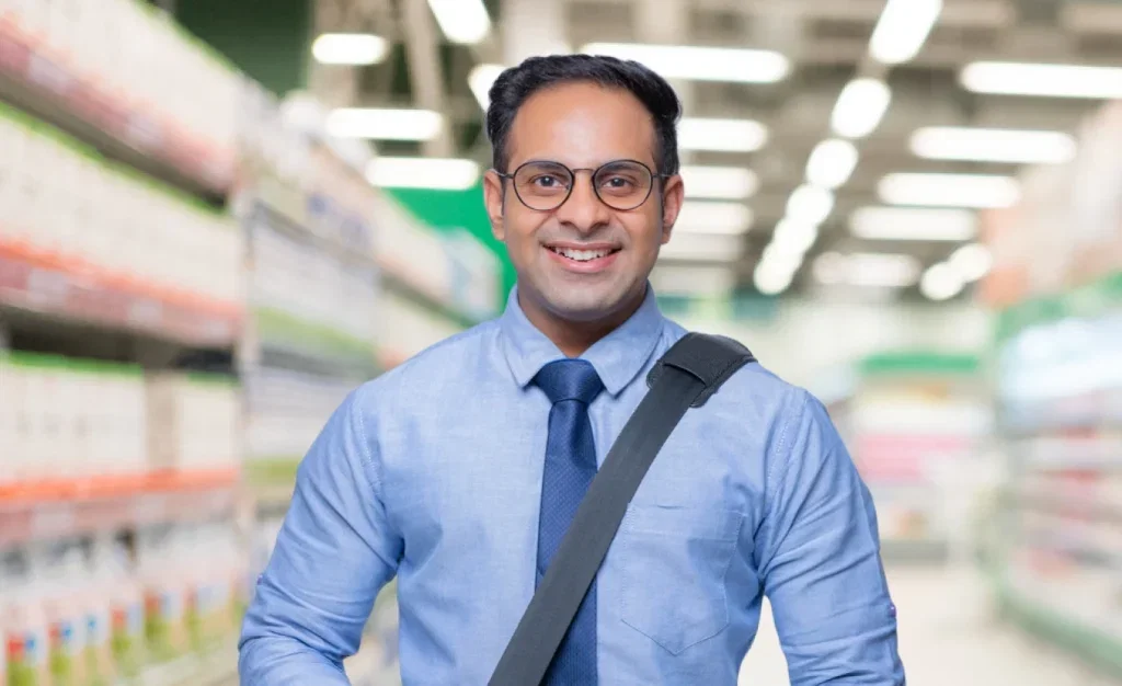 Smiling man in glasses and blue shirt, BeatRoute.