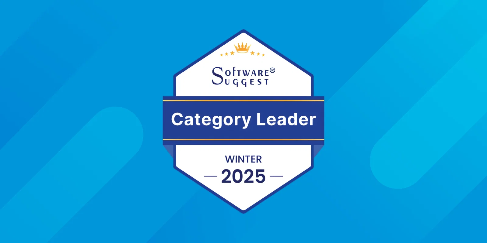 SoftwareSuggest Category Leader award for BeatRoute's SFA software.