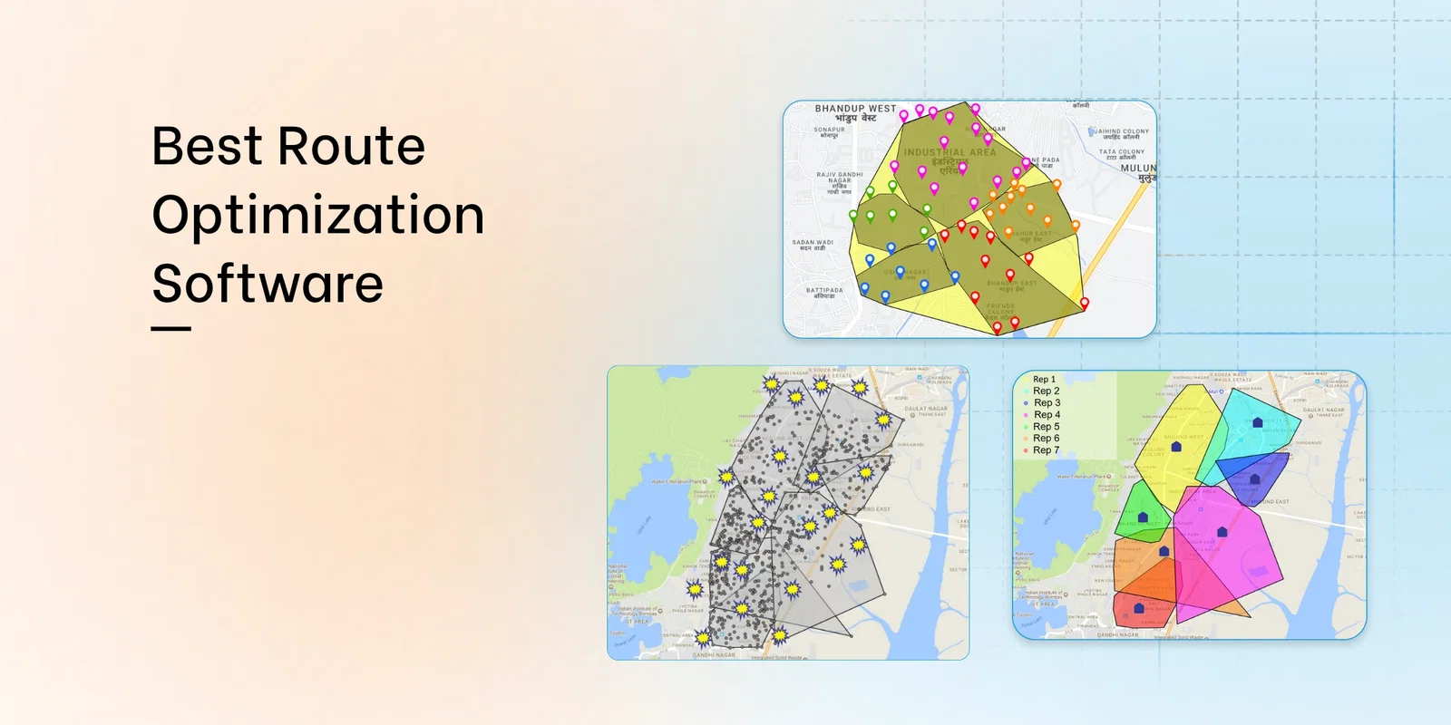 Route optimization software maps showing delivery routes in Nigeria.