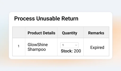 Easily remove unusable products from your van inventory - Van Sales Automation