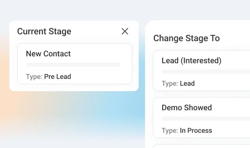 Switch views between pipeline and customer lists - Lead Management